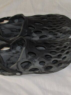 Merrell Shoes Hydro Moc Black Gray Lightweight Water Friendly Slip On M 8.5 W 10